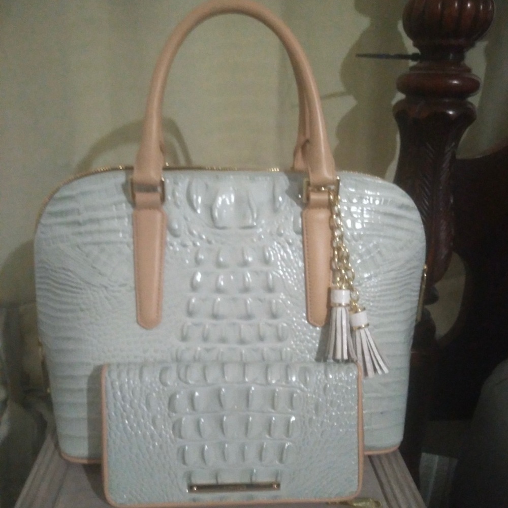 Brahmin Sea glass Tri color Vivian and Suri Wallet